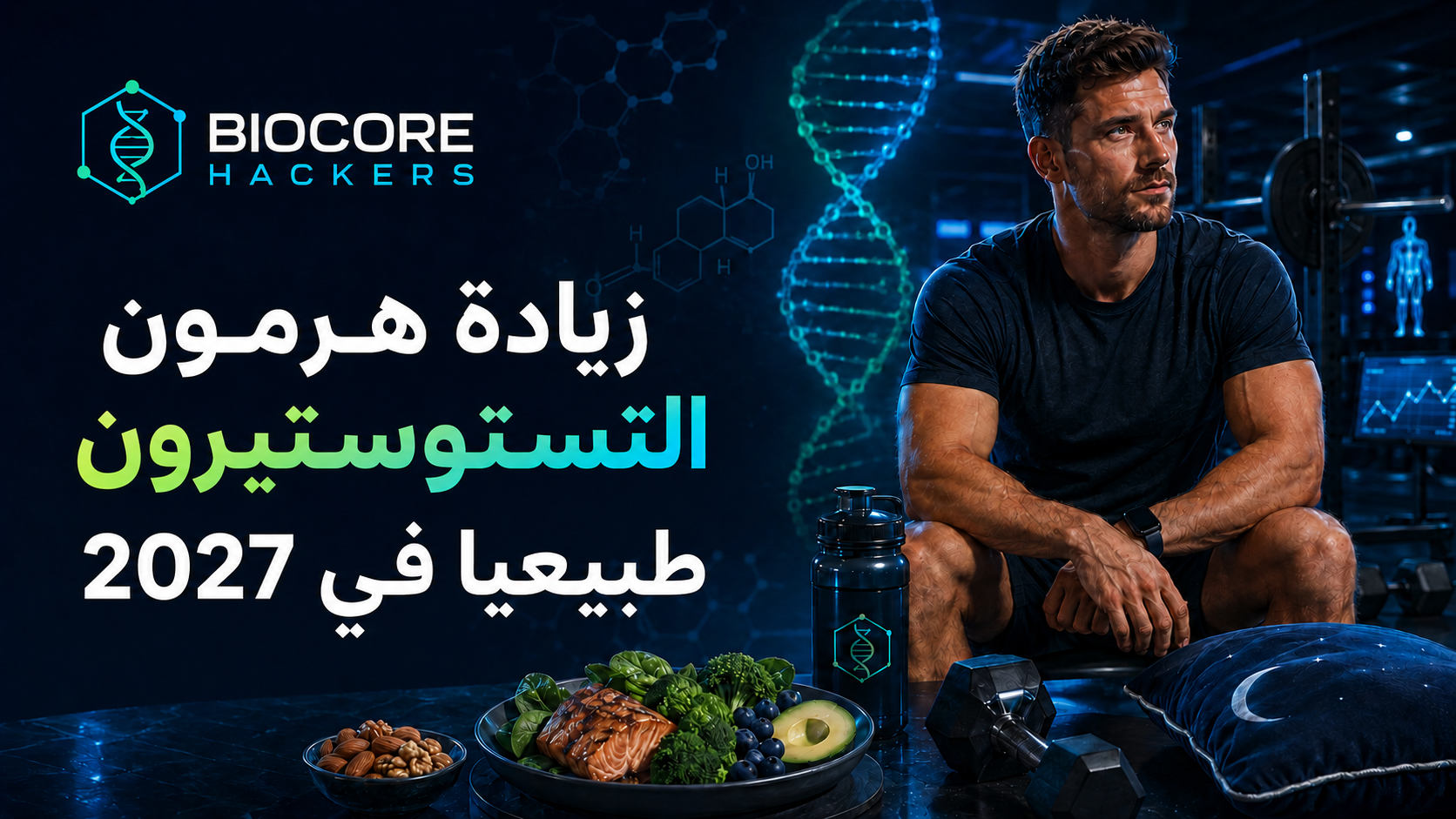 زيادة هرمون التستوستيرون طبيعيا في 2027 مع BioCore Hackers