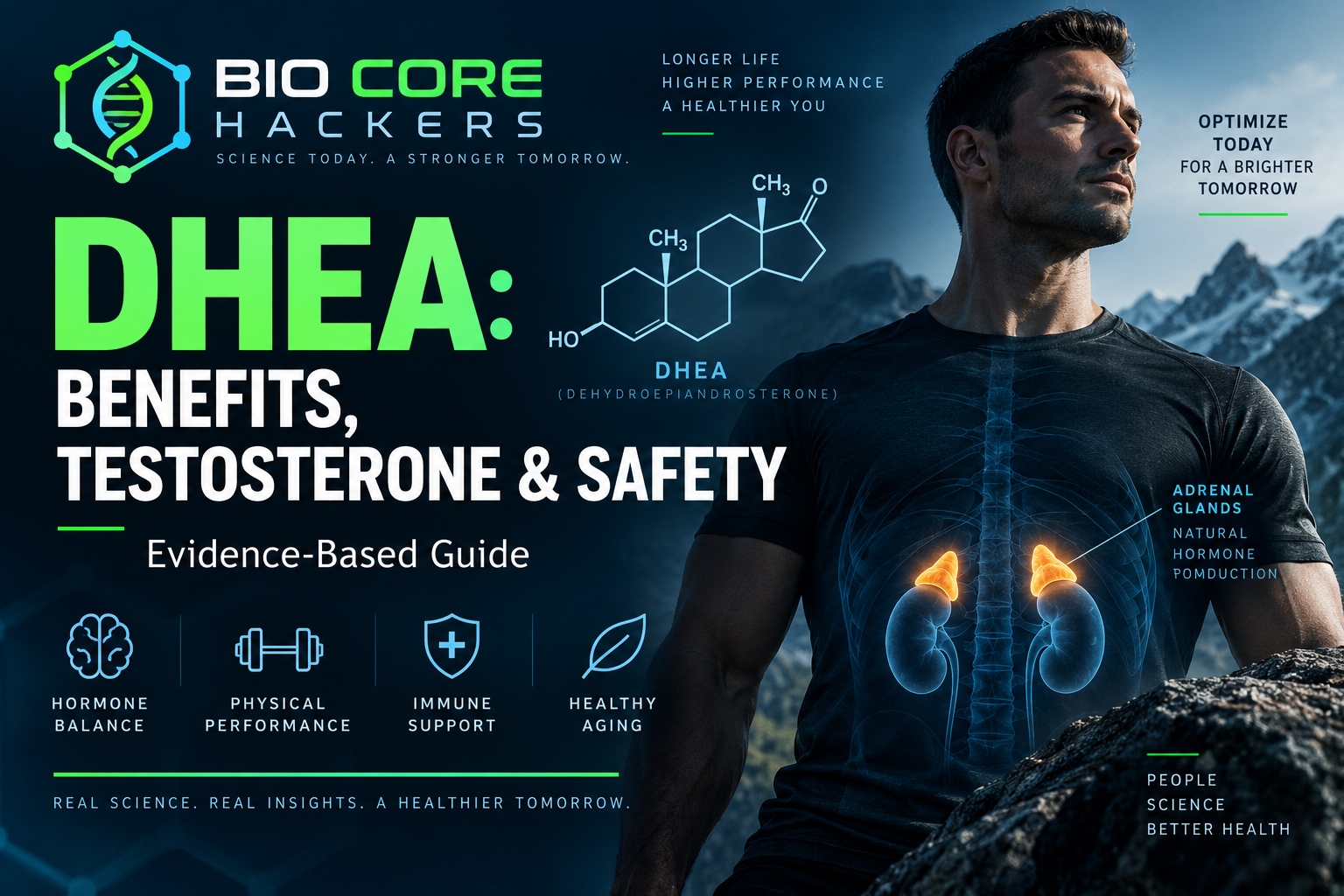 DHEA benefits for men – testosterone, muscle, energy and healthy aging